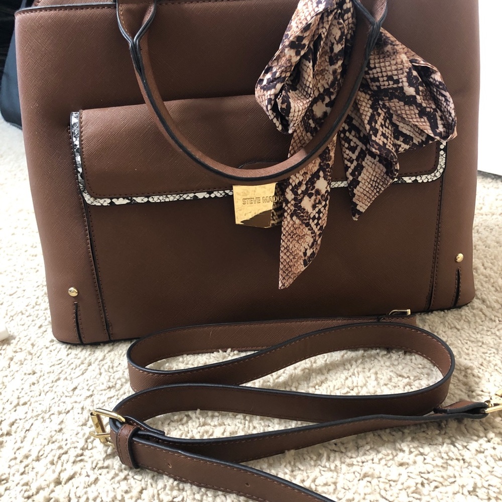 Steve Madden Brown Bdelta Satchel